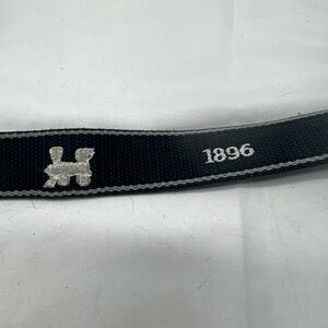 Peter Miller vintage logo belt train embroidery 39” long